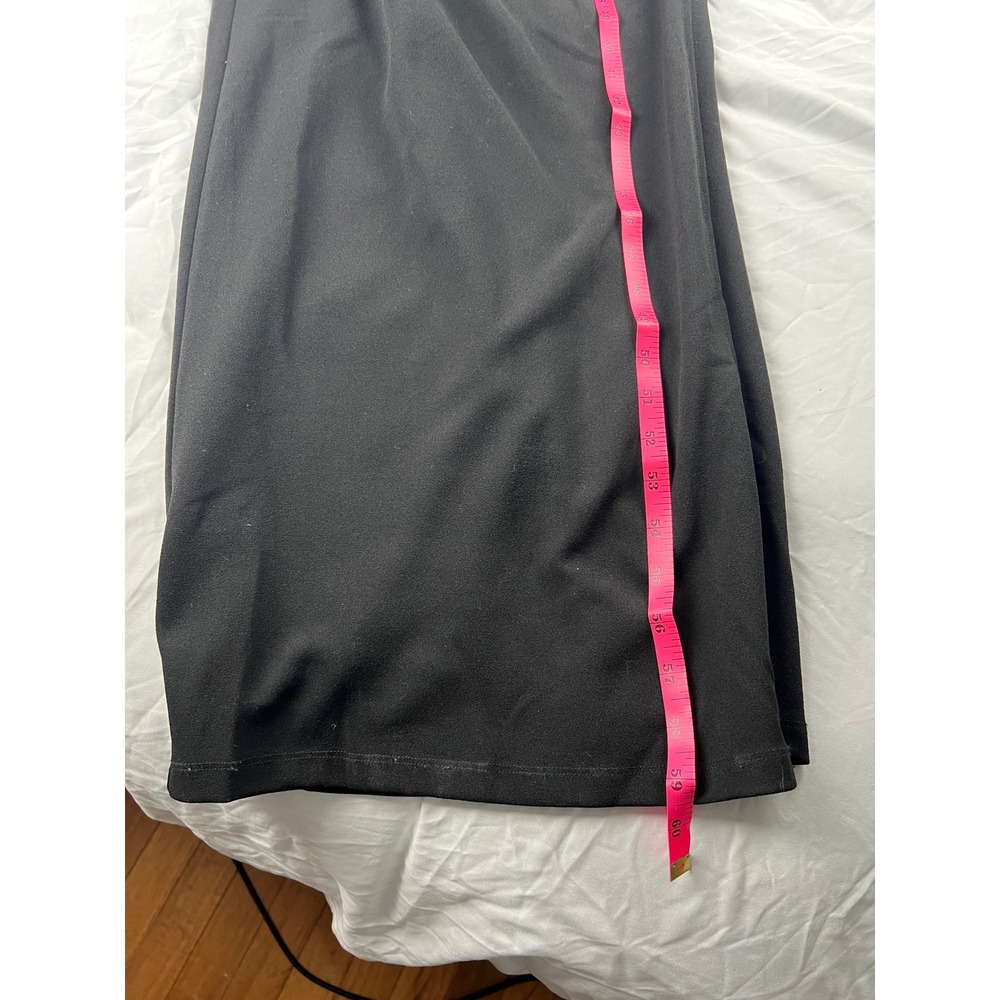 Lulus Going for the wow dress Black Cutout High‎ Slit Spaghetti Strap Formal - Picture 6 of 9
